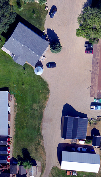 Zoomed in aerial image showing details down to a quarter inch resolution